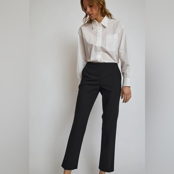 6397- Black Trouser Work Pant Wool Career Professional...